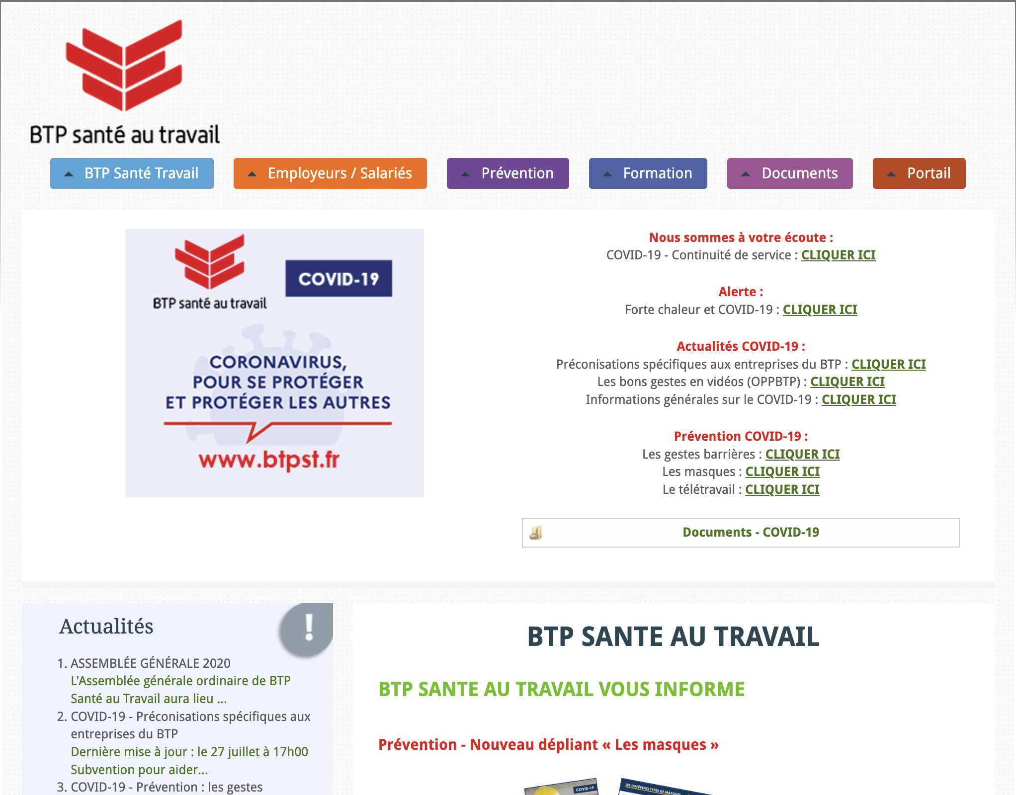 BTPST Avant refonte